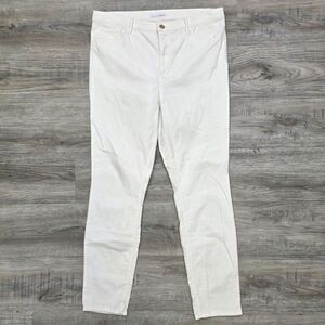 LOFT High Waisted Skinny Corduroys in Cream – Go-To for Chic Comfort! Size 14